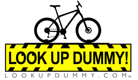 WARNING SIGN Removable & Reusable Car Roof & Rear Bike Rack Reminder and Warning Vinyl Window Cling 3 X 5 Inches BOGO! FREE SHIPPING! LIFETIME GUARANTEE! - Look Up Dummy!™